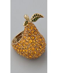 Marc By Marc Jacobs | Metallic 10th Anniversary Pear Ring | Lyst