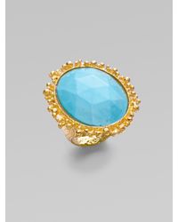 Alexis Bittar | Metallic Turquoise Ring | Lyst
