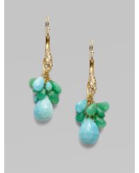 Alexis Bittar | Green Turquoise and Chrysoprase Earrings | Lyst