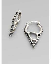 Elizabeth and James | Metallic Sterling Silver Conch Shell Earrings | Lyst