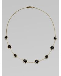 Ippolita | Metallic 18k Gold Onyx Necklace | Lyst