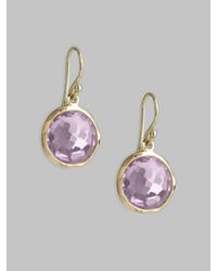 Ippolita | Metallic Amethyst & 18k Yellow Gold Earrings | Lyst