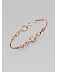 Ippolita | Pink Clear Quartz, 18k Gold & Sterling Silver Bracelet | Lyst