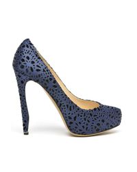 Nicholas Kirkwood | Blue Laser-cut Pump | Lyst