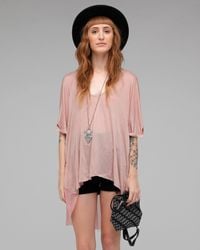One Teaspoon | Pink Harlow Oversized Top | Lyst