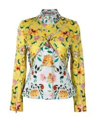 Mary Katrantzou | White Dynasty Biker Jacket | Lyst