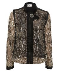 Lanvin | Metallic Sequin Jacket | Lyst