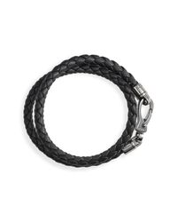Tod's | Black Tods Braided Bracelet for Men | Lyst