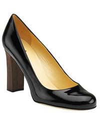 kate spade new york | Kami - Black Patent Block Heel Pump | Lyst
