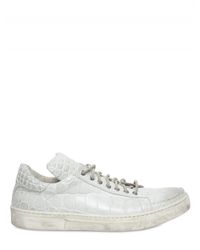 Dami | White Crocodile Sneakers for Men | Lyst