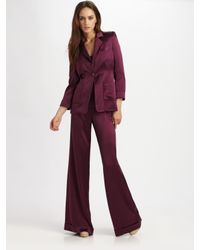 Alice + Olivia | Purple Eric High-waist Pants | Lyst