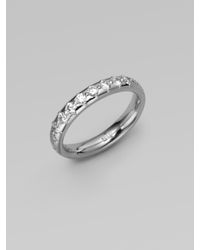 Gucci | 18k White Gold Diamond Ring | Lyst