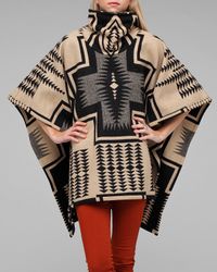 Pendleton | Natural Cape in Black/tan Harding | Lyst