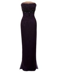Carolina Herrera | Black Bustier Gown | Lyst