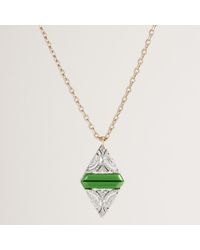 J.Crew | Green Lulu Frost For J.crew Crystal Duette Pendant Necklace | Lyst