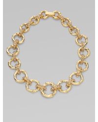 Kate Spade | Metallic Bamboo Link Necklace | Lyst