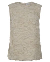 Robert Rodriguez | White Raw Chiffon Ribbon Top | Lyst