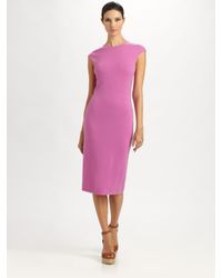 Ralph Lauren Black Label | Pink Cashmere Open-back Dress | Lyst