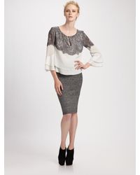BCBGMAXAZRIA | Black Scarlett Stretchy Bandage Skirt | Lyst