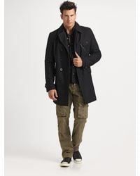 Converse | Green Wool Peacoat for Men | Lyst
