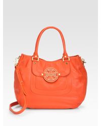 Tory Burch | Orange Amanda Hobo Bag | Lyst