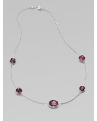 Judith Ripka | Metallic Pink Corundum, Mother-of-pearl & Sterling Silver Necklace | Lyst