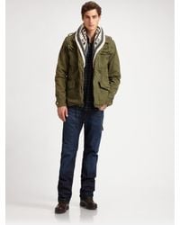 Scotch & Soda | Green Convertible Military Jacket for Men | Lyst