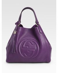 Gucci | Purple Soho Medium Shoulder Bag | Lyst