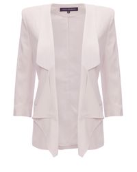 French Connection | Natural Connie Crepe Jacket | Lyst
