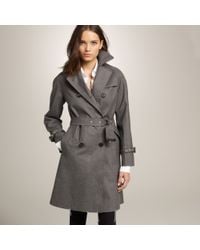 J.Crew | Gray Mackintosh® Dollar Trench Coat in Bonded Wool Flannel | Lyst