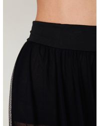 Free People | Black Mesh Maxi Half Slip | Lyst