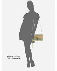 Rebecca Minkoff | Multicolor Mac Canvas & Ostrich-stamped Leather Convertible Clutch | Lyst