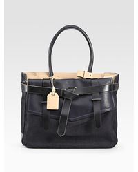 Reed Krakoff | Blue Boxer 1 Denim & Leather Bag | Lyst