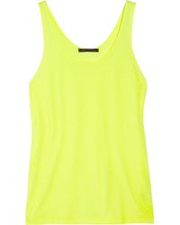 Christopher Kane | Yellow Neon Jersey Tank | Lyst
