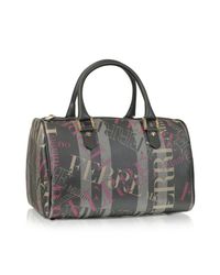 Ferrè Milano | Gray Cristallo - Signature Satchel Bag | Lyst