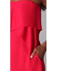 BCBGMAXAZRIA | Pink Fei Fei Strapless Dress | Lyst