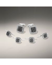 John Hardy | Black Square Cufflinks & Tuxedo Set for Men | Lyst