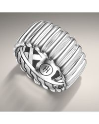 John Hardy | Metallic Wide Band Ring | Lyst