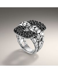 John Hardy | Metallic Rectangular Link Ring | Lyst