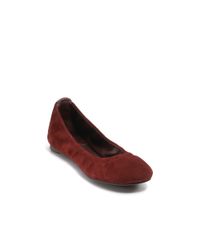 Tory Burch | Pink Eddie Suede Ballet Flats | Lyst