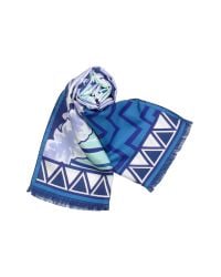 Emilio Pucci | Blue Palio Oblong Silk Scarf | Lyst