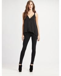 BCBGMAXAZRIA | Black Abbey Studded Open-Back Top | Lyst