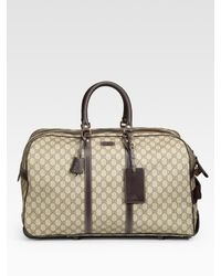 Gucci | Natural Gg-plus Wheeled Duffel for Men | Lyst