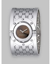 Gucci | Brown Ya112401 Twirl Collection Stainless Steel Watch - For Women | Lyst