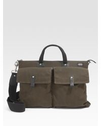Jack Spade | Black Waxwear Pocket Briefcase for Men | Lyst