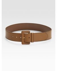Prada | Brown Saffiano Leather Belt | Lyst