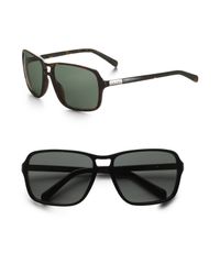 Prada | Gray Square Aviator Sunglasses for Men | Lyst