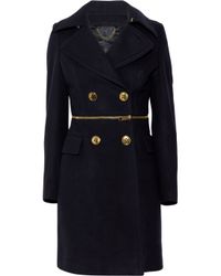 Burberry Prorsum | Blue Two-in-One Virgin Wool-Blend Coat | Lyst