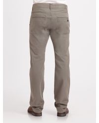 7 For All Mankind | Gray Standard Worn Grey Chino for Men | Lyst