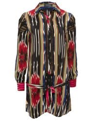 Thakoon | Multicolor Ikat Embroidered Shirt Dress | Lyst
